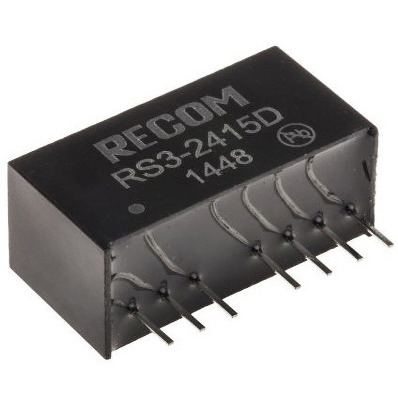 RS3-2415D Recom 絶縁DC-DCコンバータ RECOM RS3-S(D)(Z)シリーズ 出力電圧(V):±15(DC) 3W ±100mA 幅9.2mm奥行11.1mm 1セット(22個)
