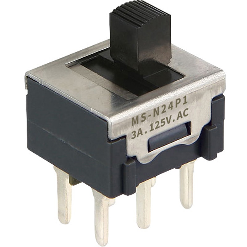 MS-N24P4B スライドスイッチ 1個 NKKスイッチズ(旧:日本開閉器) 【通販
