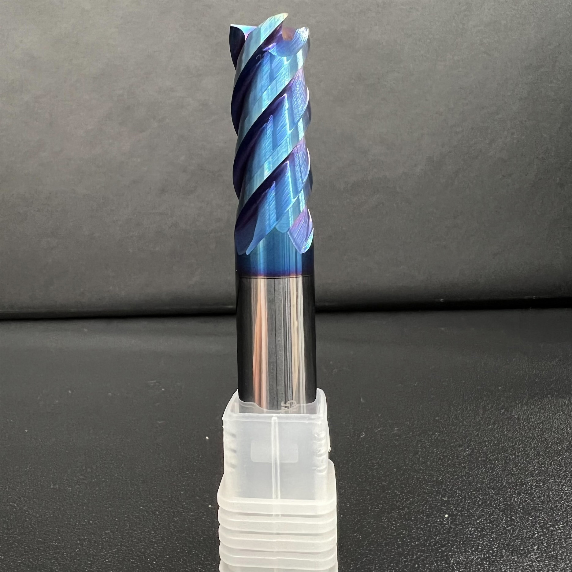 T4345-100HTC-025D-75-4F 超硬スクエアエンドミル 防振型 リード角度43/45°Blue nanoコーティング付 4枚刃 TOTIME 刃先0.2C 刃径10mmシャンク径10mm刃長25mm  T4345-100HTC-025D-75-4F