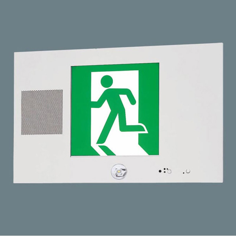 誘導音付点滅形避難口誘導灯片面型 FA20315CLE1 壁埋込型 LED 誘導灯 片面型・誘導音付点滅形・長時間定格