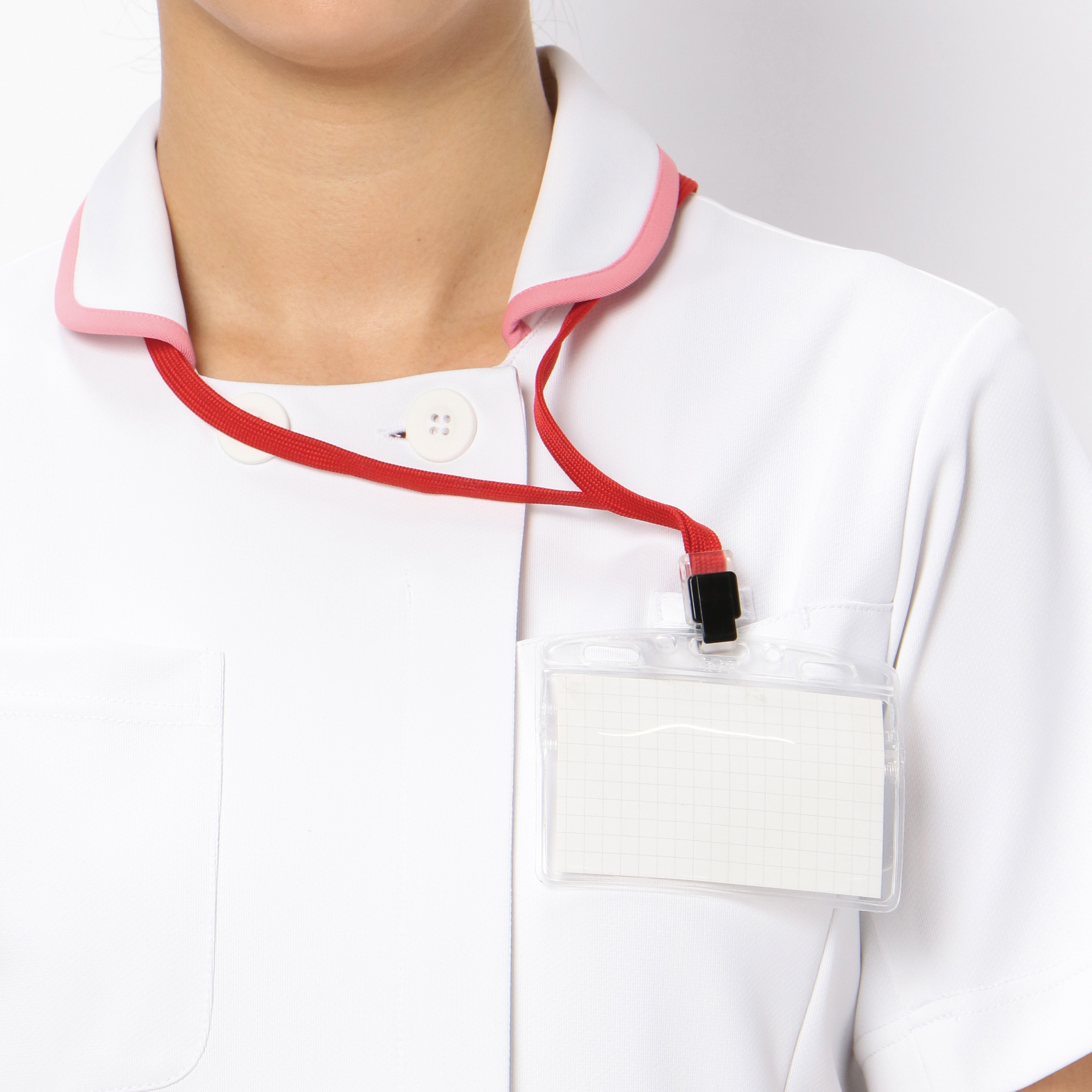 KAZEN 990-13 ワンピース半袖 ホワイト×ピンク 3L 990-13-S