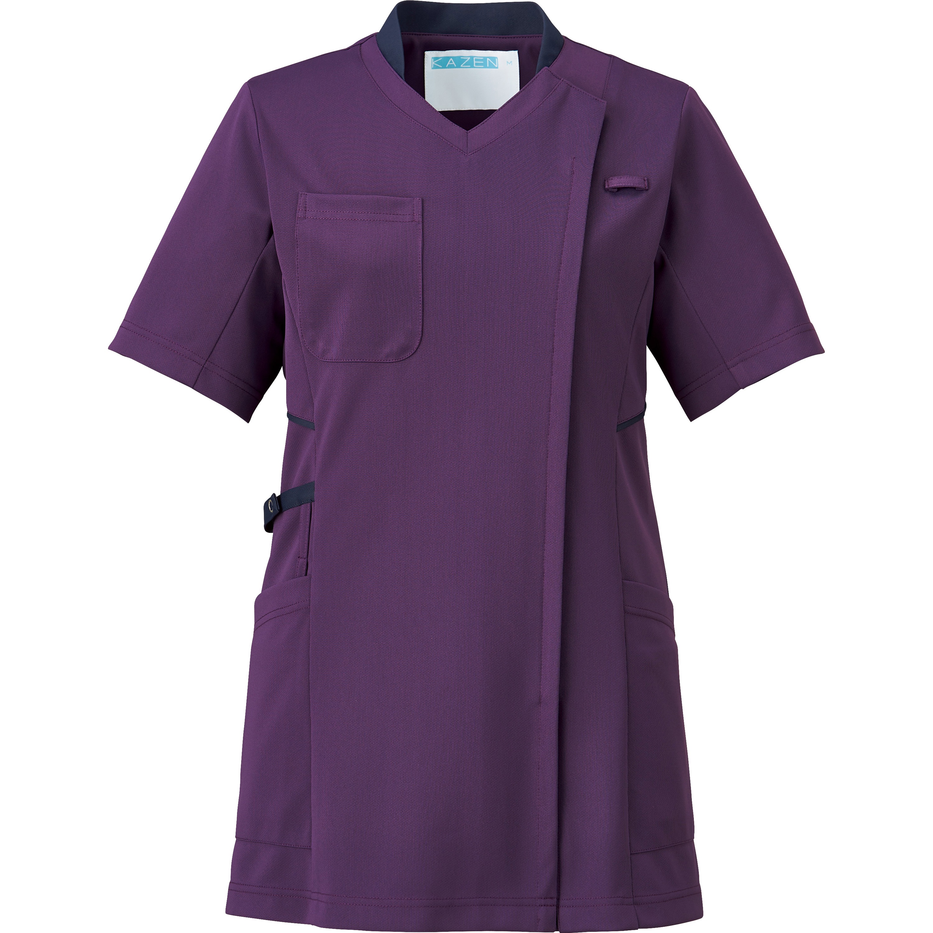 986-47-M レディススクラブジャケット半袖 986-47 KAZEN M 4,858円