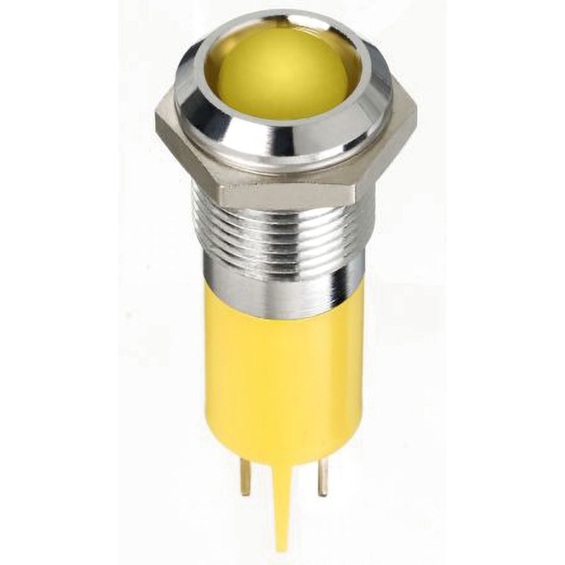 134-5539 RS PRO LED表示灯 RS PRO DC2V 発光色:黄 長さ38.5mm  134-5539