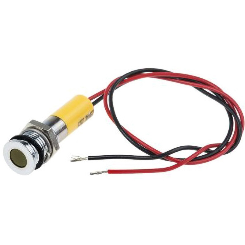 700-1940 RS PRO LED表示灯 RS PRO 発光色:黄 AC220V リードワイヤー