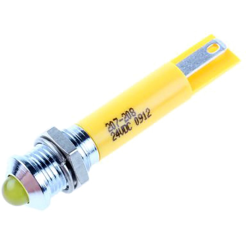 207-208 RS PRO LED表示灯 RS PRO 発光色:黄 DC24V 定格電流20mA