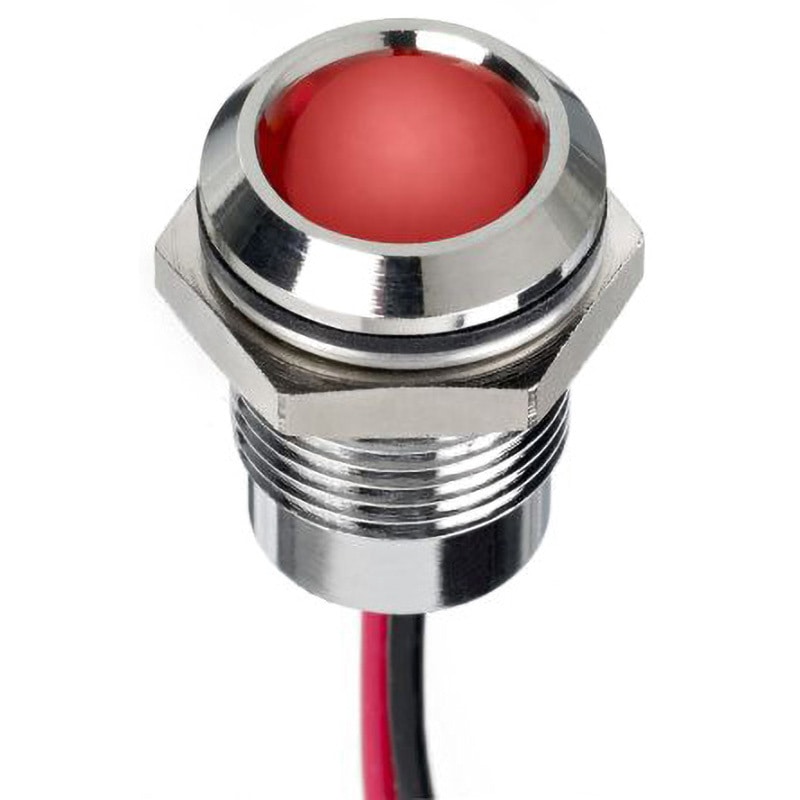 130-1079 RS PRO LED表示灯 RS PRO DC12V 発光色:赤 取付穴14mm 130