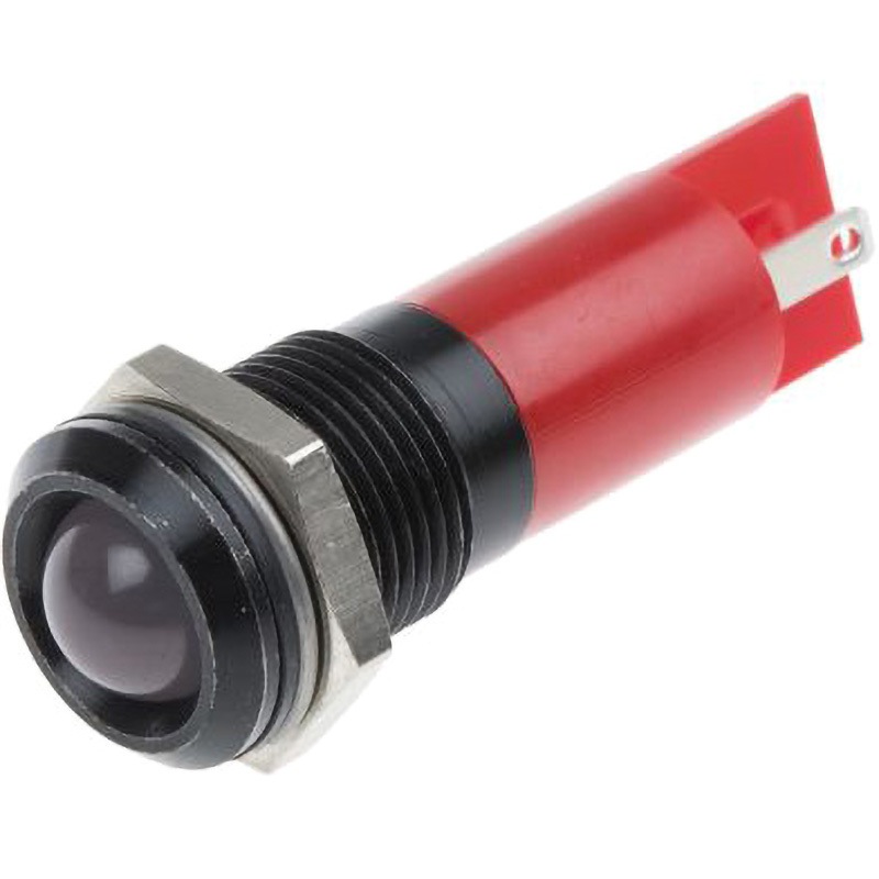 203-896 RS PRO LED表示灯 RS PRO AC/DC24V 発光色:赤 取付穴14mm 203