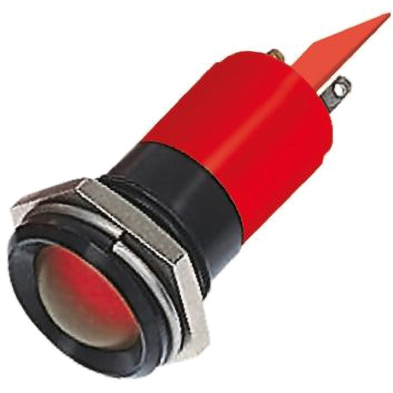 209-793 RS PRO LED表示灯 RS PRO AC24V 発光色:赤 取付穴22mm 209-793