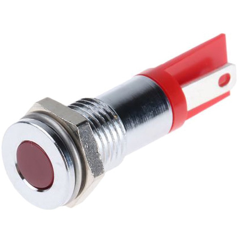 203-818 RS PRO LED表示灯 RS PRO DC2V 発光色:赤 取付穴8mm 203-818
