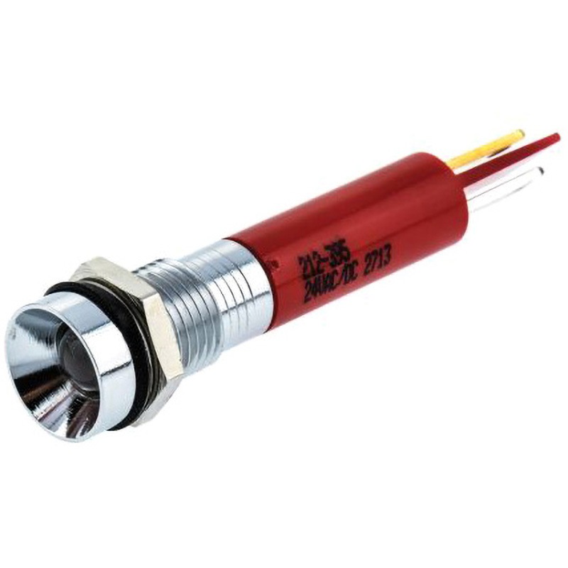212-395 RS PRO LED表示灯 RS PRO AC/DC24V 発光色:赤 取付穴8mm 212