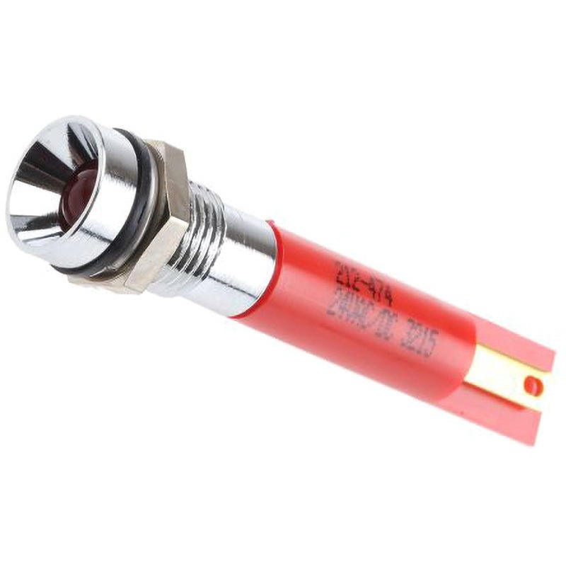 212-474 RS PRO LED表示灯 RS PRO AC/DC24V 発光色:赤 取付穴8mm 212