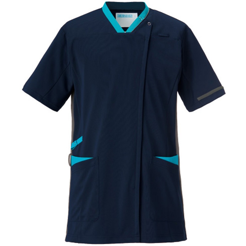 998-49-S スクラブジャケット半袖男女兼 998-49 KAZEN S