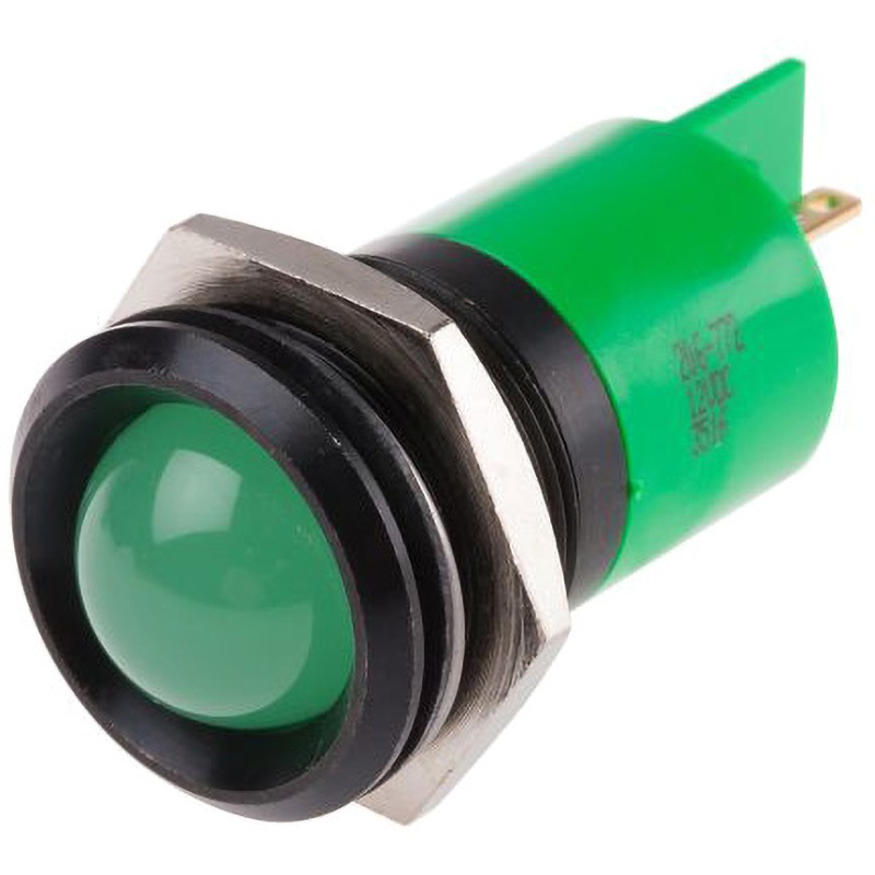 206-772 RS PRO LED表示灯 RS PRO 発光色:緑 DC12V 定格電流20mA