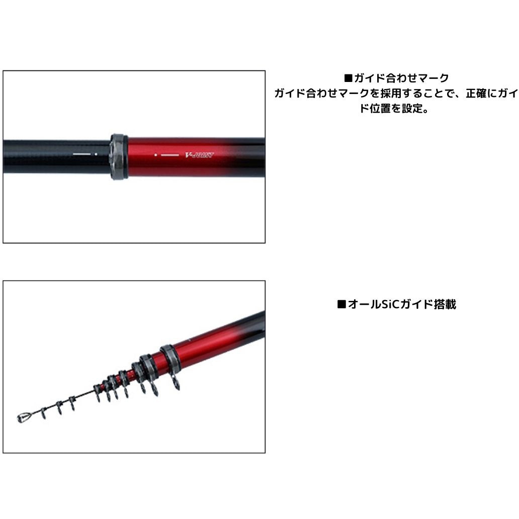 3-43MP・N 小継飛竜 DAIWA(ダイワ) 継数6本 全長4.3m仕舞82cm - 【通販