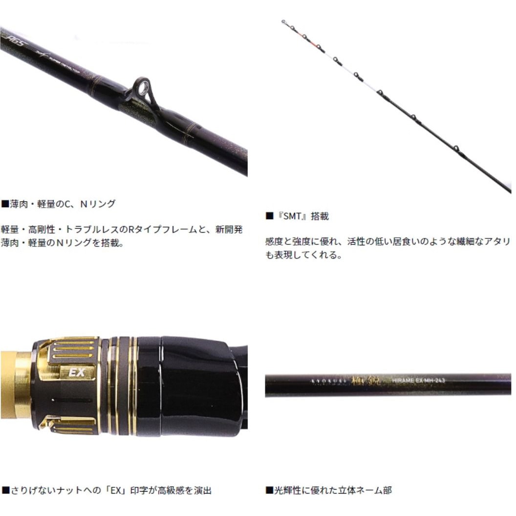S/MH-272 極鋭 ヒラメ EX DAIWA(ダイワ) 継数2本 全長2.72m仕舞