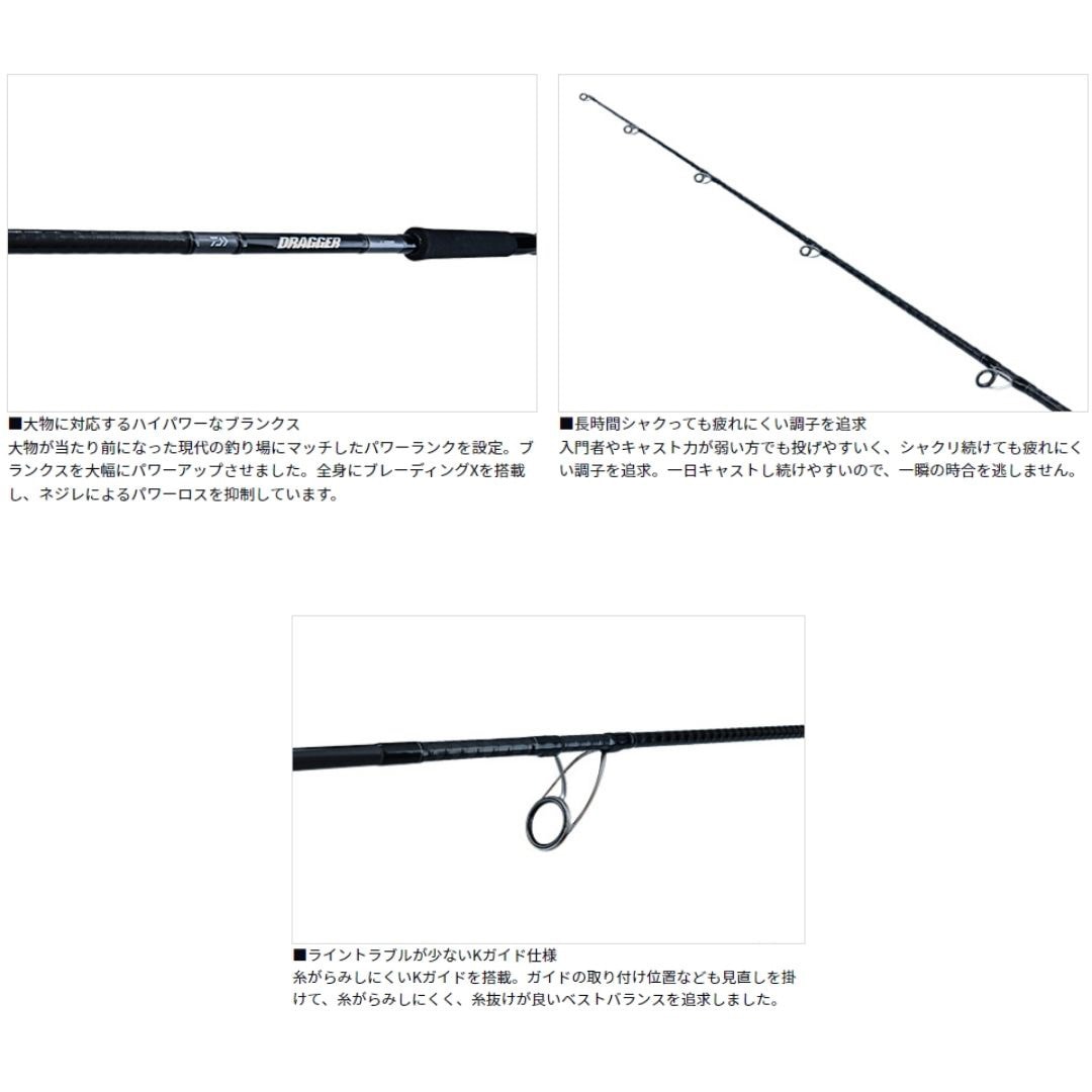 【美品】ダイワ DAIWAドラッガー X 96M 23年モデル Amazon | ダイワ(DAIWA) ショアジギングロッド ドラッガー