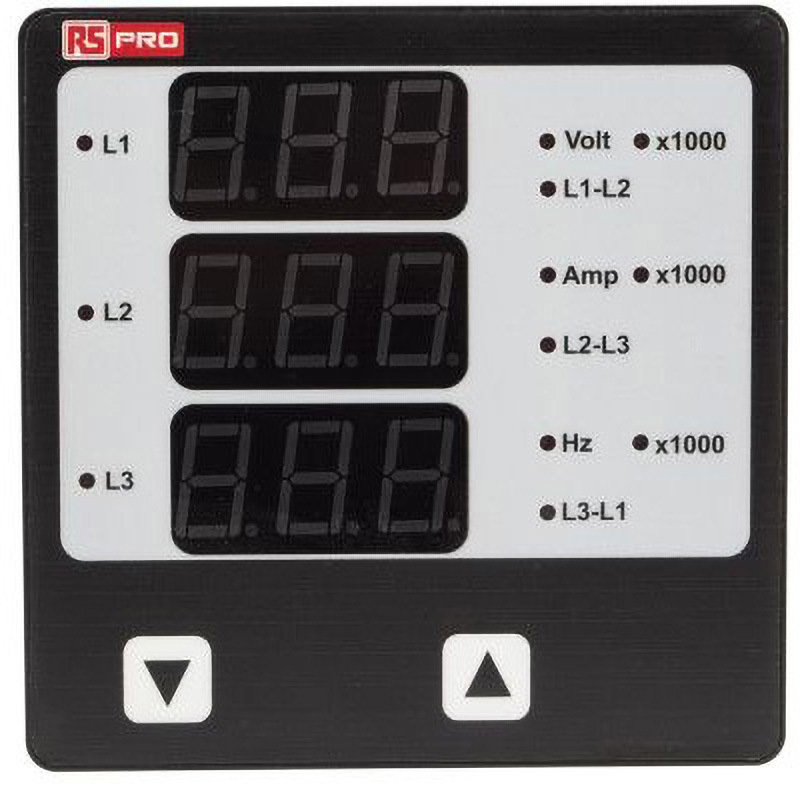 136-5378 RS PRO デジタルパネルメータ RS PRO 1個 136-5378
