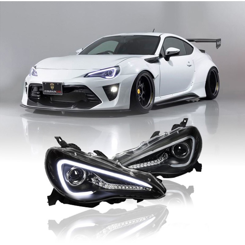 新品　86 ZN6/ZC6 前期　クリスタルアイヘッドライトV3 J310BK 86/BRZ ハチロク クリスタルアイLEDライトバー フルLEDヘッド