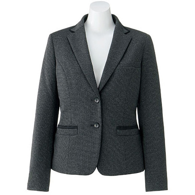 AJ0254 アマティール ジャケット AJ0254 ボンマックス ハウンドトゥースニット 女性用 グレイ色 17号サイズ