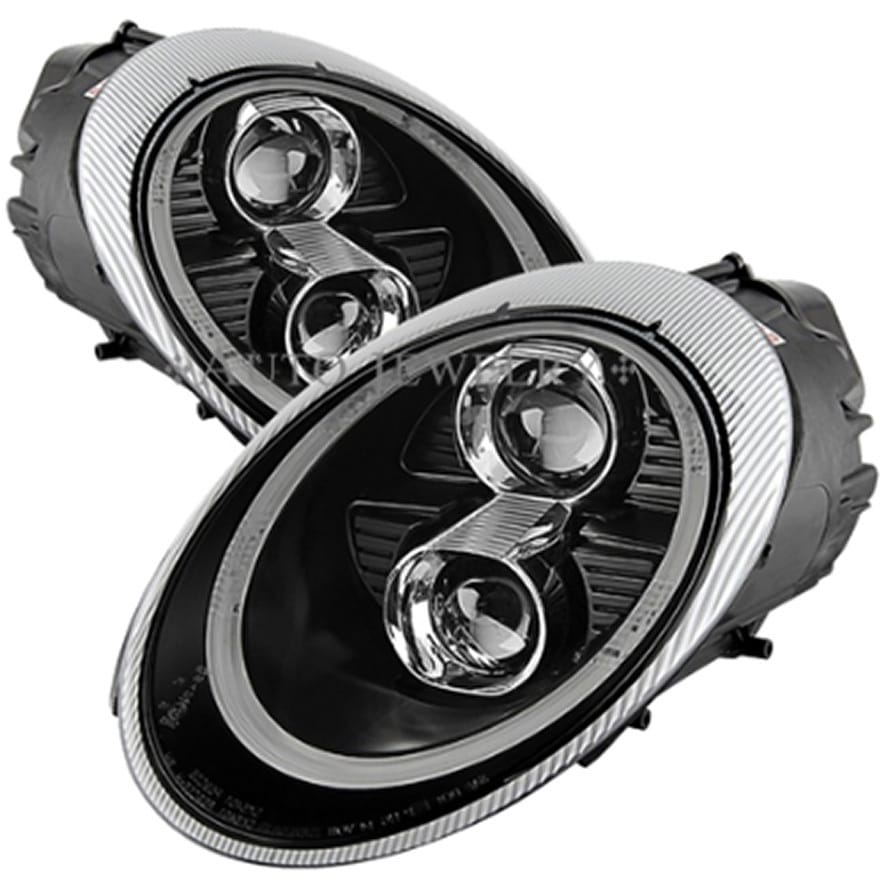 ポルシェ 911 ヘッドライト USヘッドライト ポルシェ911 930ヨーロッパのステルスブラックLED