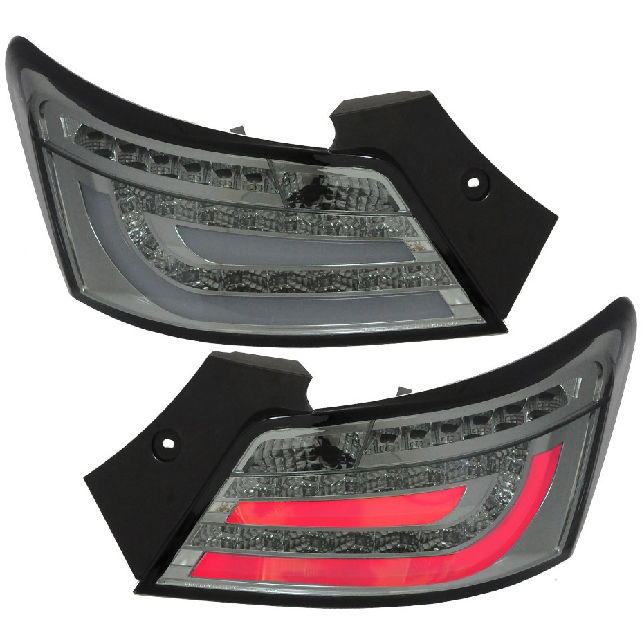 S201SM QNC20系 bB クリスタルファイバーLEDテールランプV2 流れるウインカー仕様 スモーク 1セット クリスタルアイ 【通販モノタロウ】