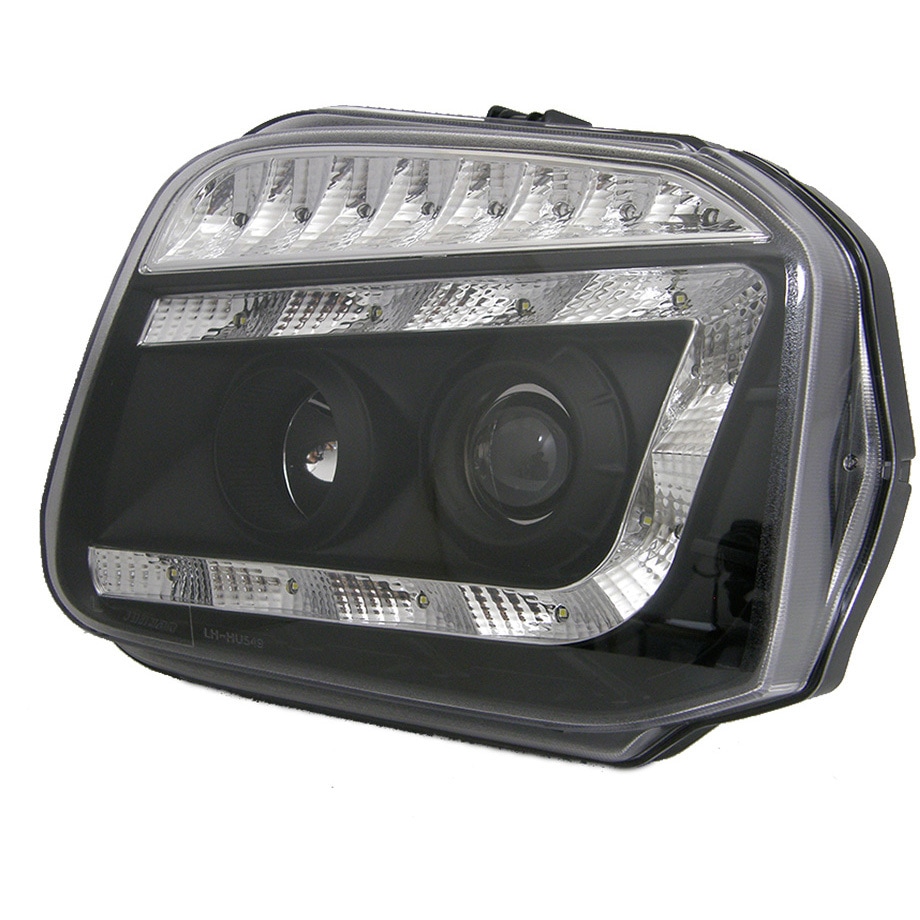 J199BK JB23 ジムニー 流れるLEDウインカー内蔵 10連LEDプロジェクター