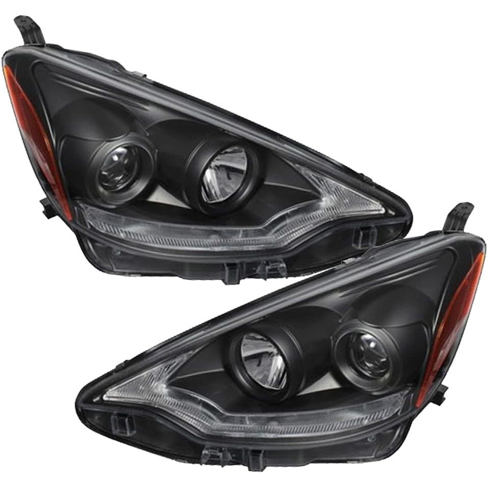 アクア クリスタルアイ シーケンシャルウインカー機能付き 流れる S265BK AQUA アクア レクサスLEDスタイル ヘッドライト V2 ハロゲン車