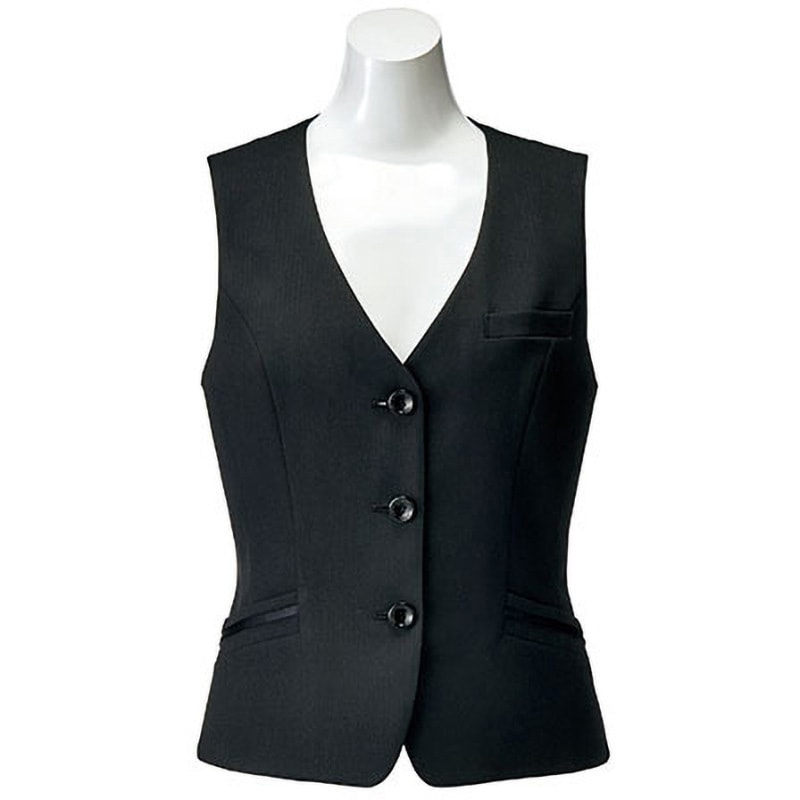 AV1259 アマティール ベスト AV1259 ボンマックス 女性用 ミニヘリンボーン ブラック色 5号サイズ