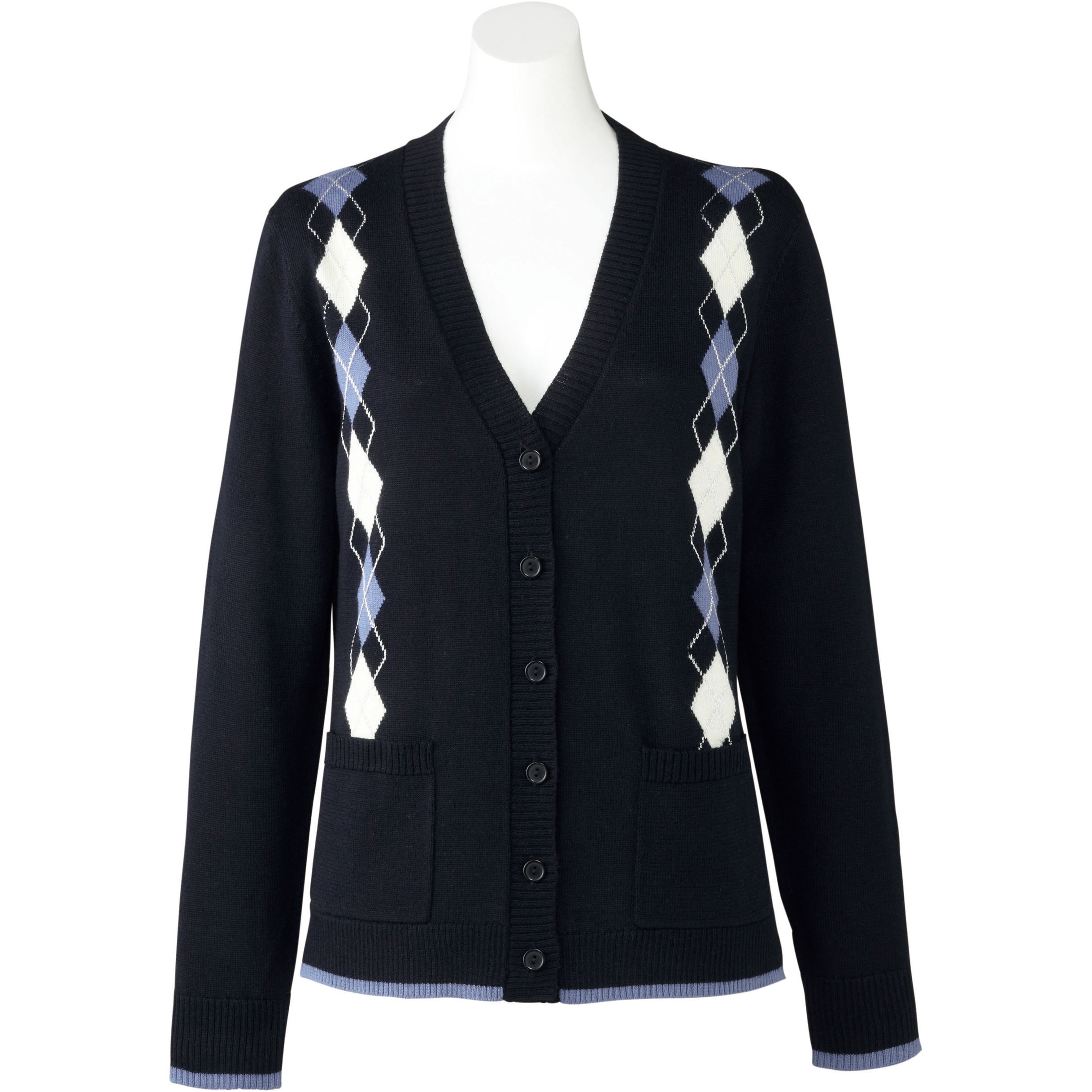 KK7120 アミーザ カーディガン KK7120 ボンマックス ネイビー色 サイズLL