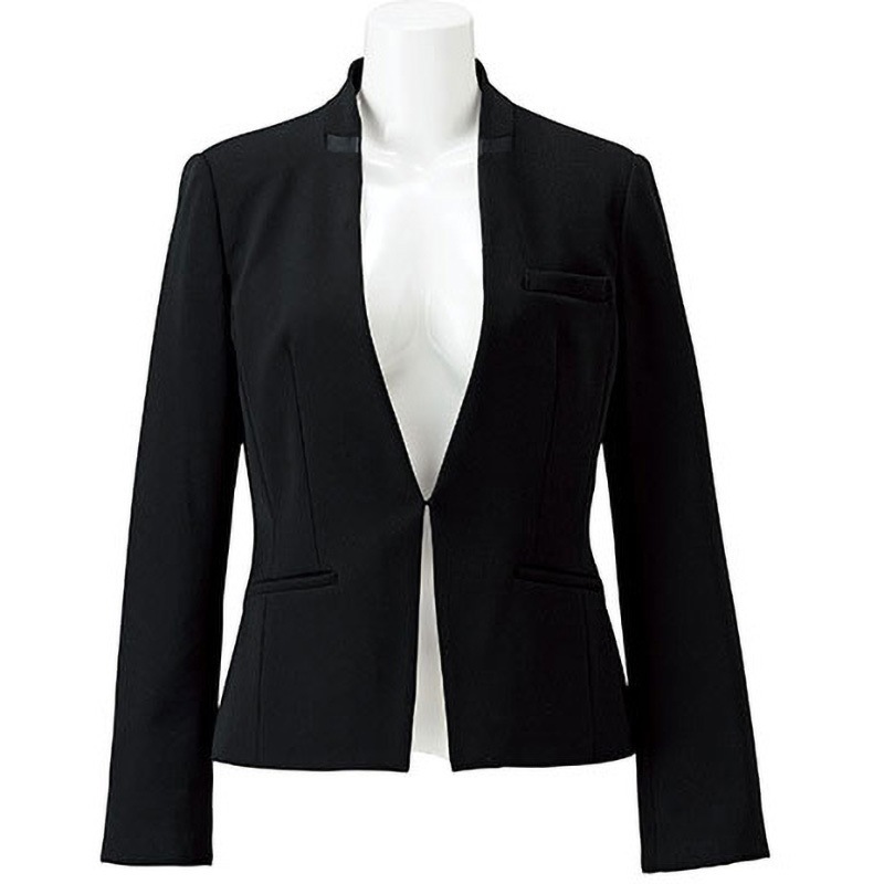 BCJ0108 ボンシェルジュ ジャケット BCJ0108 ボンマックス 生地2Wアイリーニ 女性用 ブラック色 19号サイズ