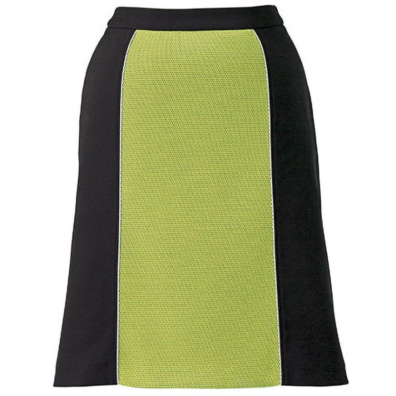 BCS2104 ボンシェルジュ Aラインスカート BCS2104 ボンマックス ダブルラッセル イエロー色