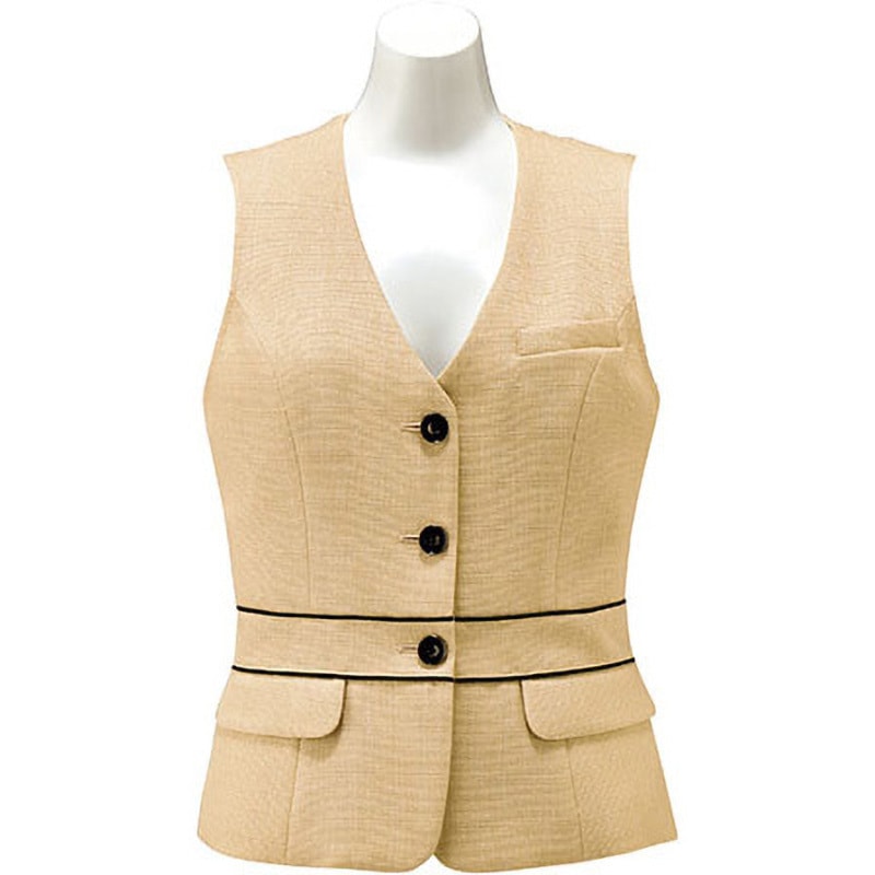 BCV1102 ボンシェルジュ ベスト BCV1102 ボンマックス 女性用 ブリリアントツイード ベージュ色 5号サイズ 7,906円