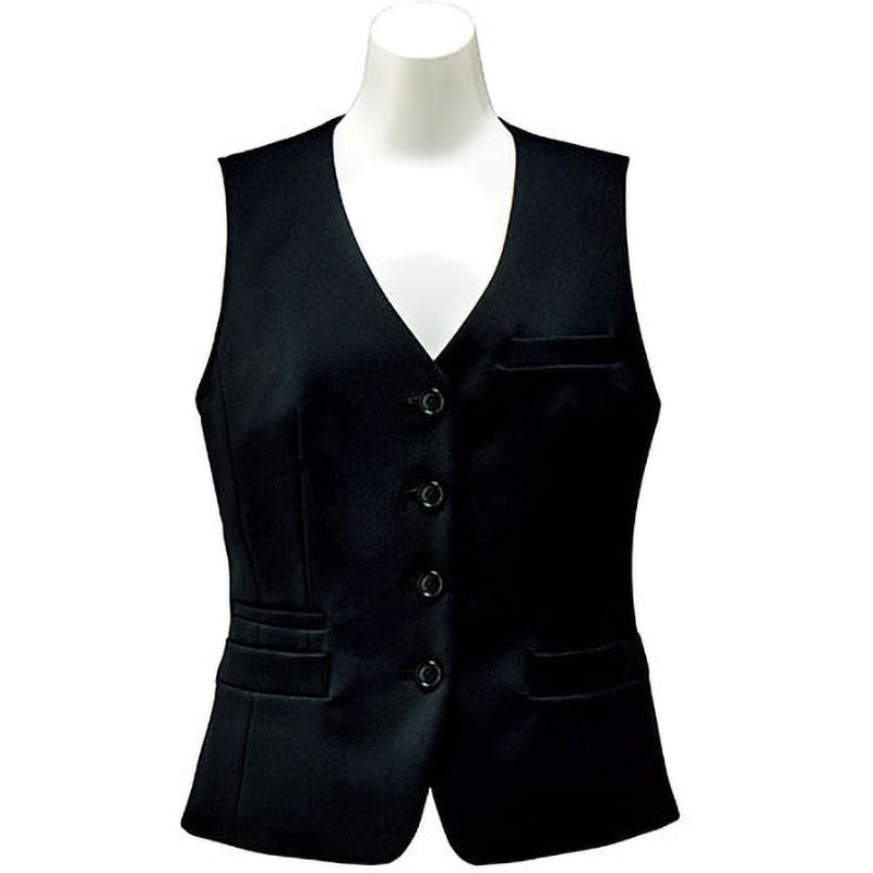 BCV1104 ボンシェルジュ ベスト BCV1104 ボンマックス 女性用 生地2WAYストレッチ ブラック色 19号サイズ