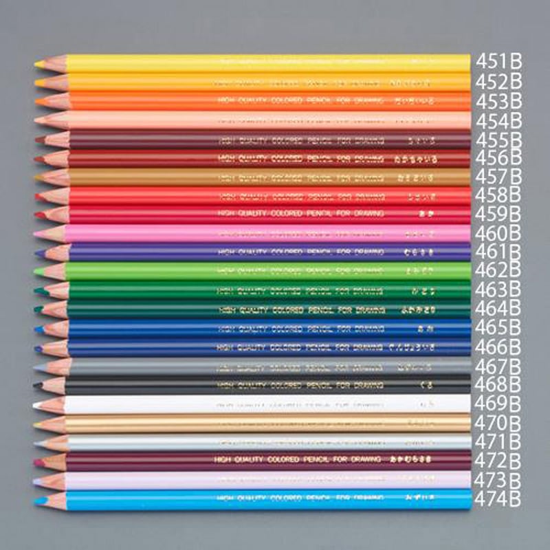 EA765MV-466B プラスチック色鉛筆 1セット(10本) エスコ 【通販