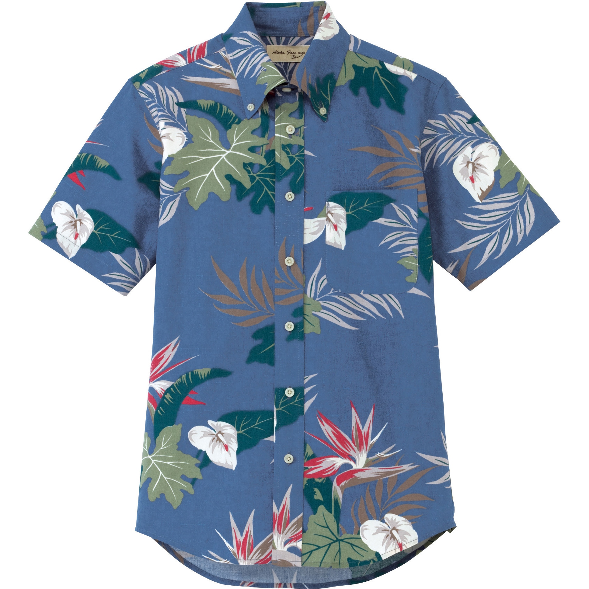 FB4518U アロハシャツ(リーフ柄) FB4518U ボンマックス 混率綿