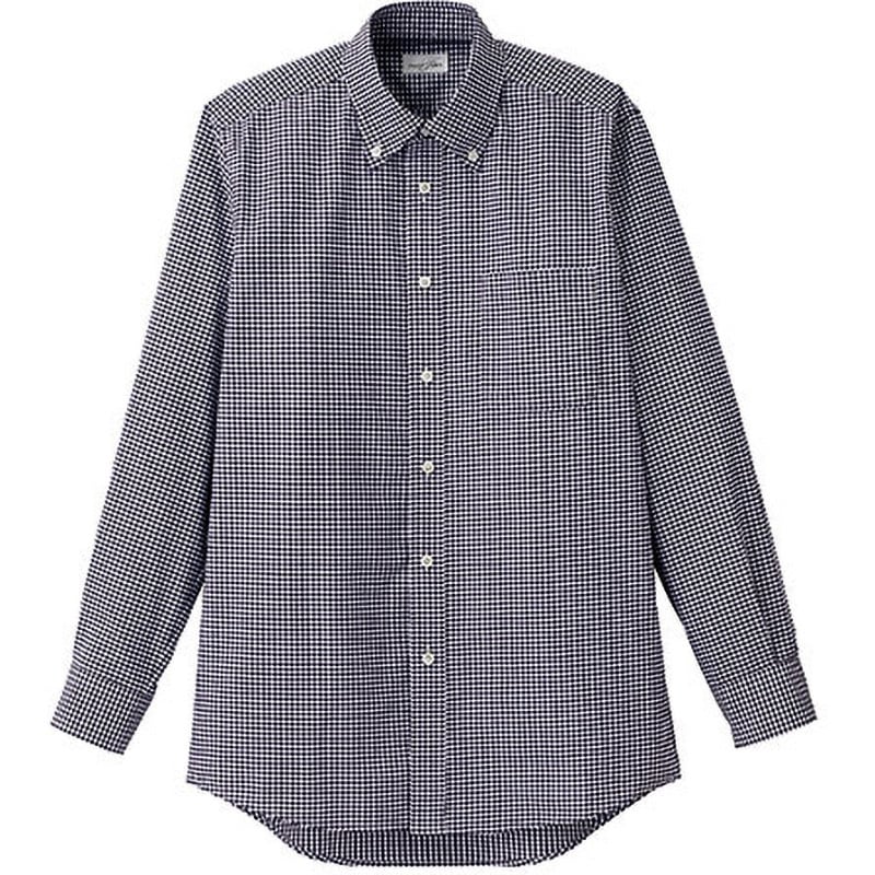 FB5047M メンズボタンダウン長袖シャツ FB5047M ボンマックス ギンガム