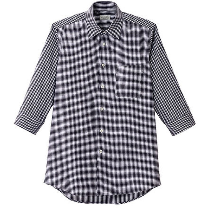 FB5048M メンズセミワイドカラー七分袖シャツ FB5048M ボンマックス