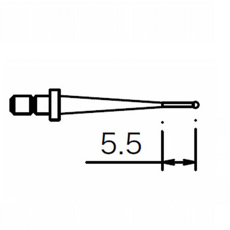 0194 411 RONDCOM73A用スタイラス(小穴) 1個 東京精密 【通販モノタロウ】