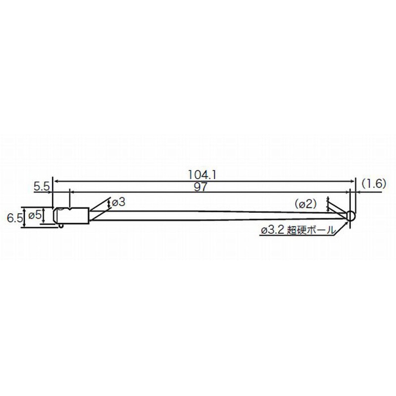EM46000-S300 RONDCOM用測定子(汎用) 東京精密 全長66.6mm  EM46000-S300