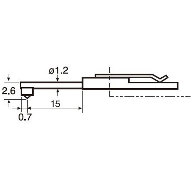 010 2509 差し替え粗さ形状測定子(先端半径5μm)(中細穴) 1個 東京精密 【通販モノタロウ】