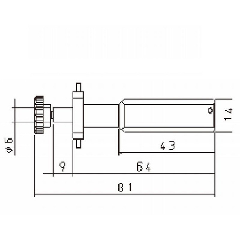 DM83506 クイックチェンジ対応アタッチメント 東京精密 全長81mm DM83506