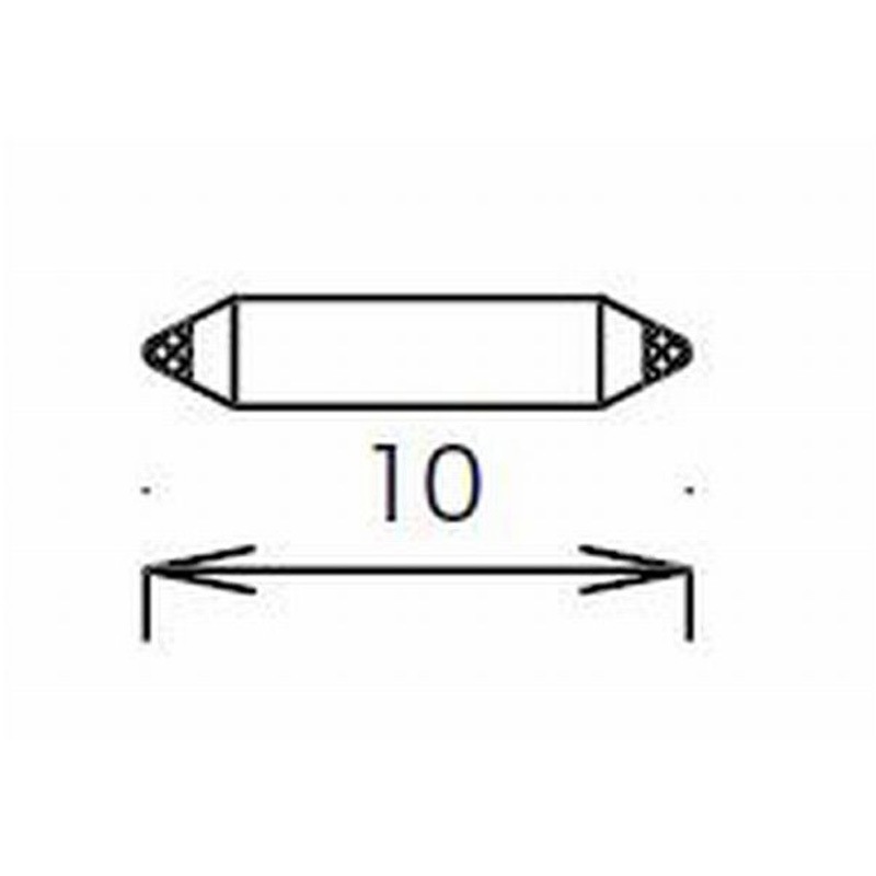 0101 081 RONDCOM71C/72A/75GB/R76A用スタイラス(両側) 東京精密 全長10mm  0101 081
