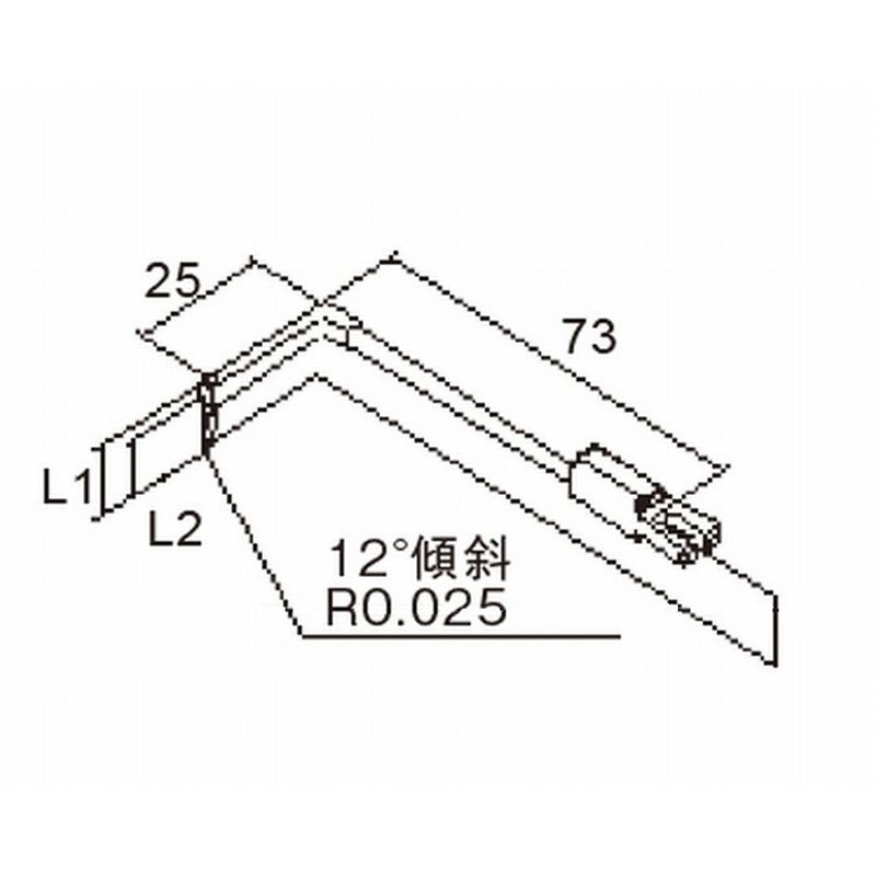 DM83530 輪郭用高剛性触針(一般オフセット測定) 東京精密 全長73mm  DM83530