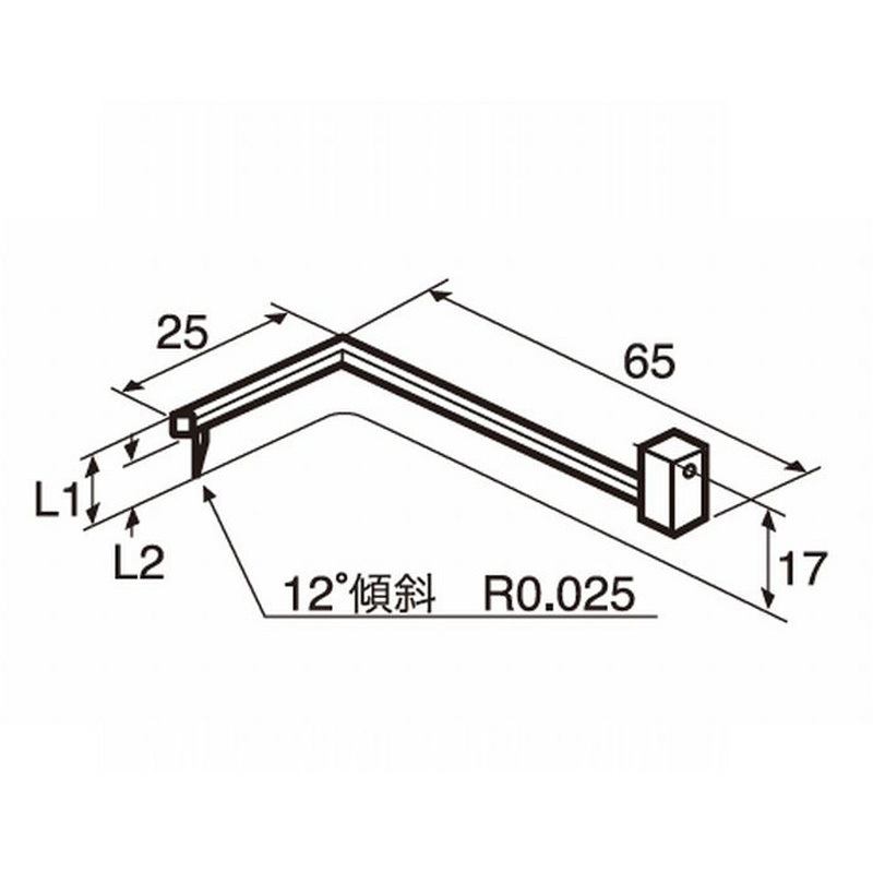 DM45518 輪郭用触針(一般オフセット測定) 東京精密 全長65mm  DM45518