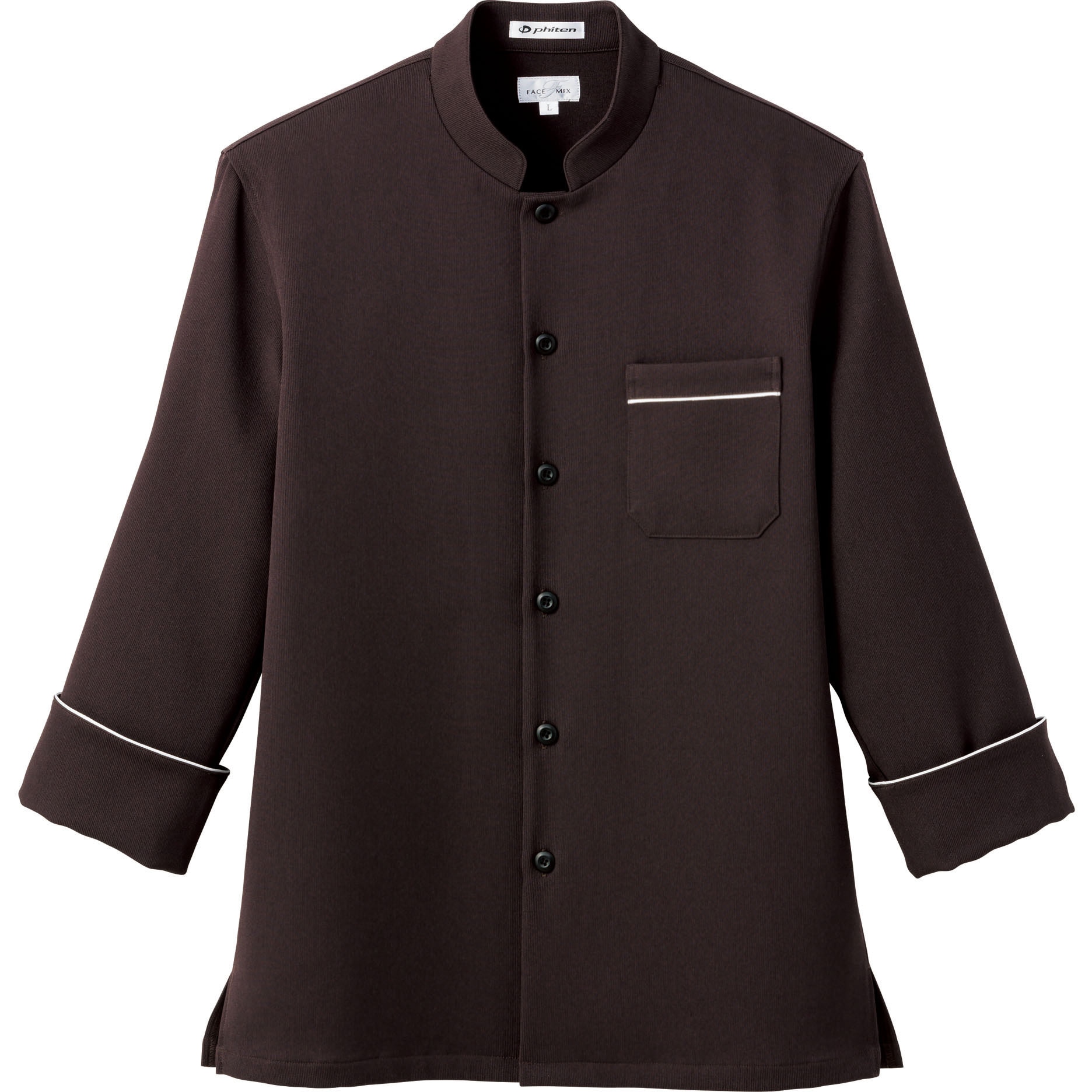 FB4503U phiten 速乾コックシャツ FB4503U ファイテン ペフコールピケ ブラウン色 サイズSS