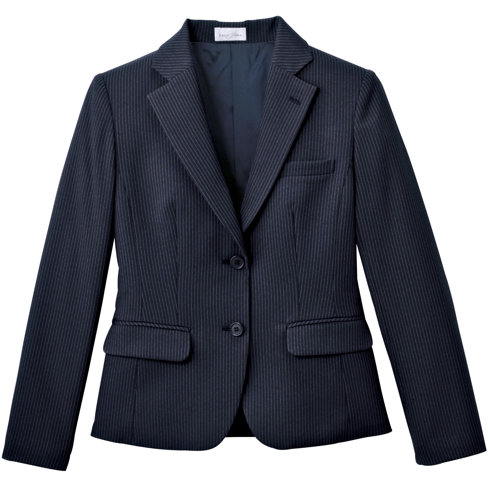 FJ0301L レディステーラードジャケット FJ0301L ボンマックス パミオストライプ 7号サイズ 着丈56.5cm