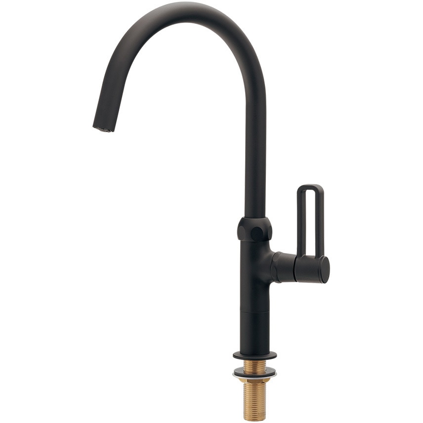 700-816-D 泡沫立形スワン水栓 マットブラック 1個 カクダイ 【通販