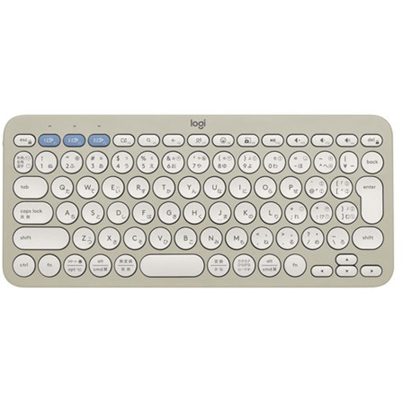 logi ワイヤレスキーボード 日本語配列 グレー ロジクール キーボード ワイヤレス（無線）メカニカル 赤軸