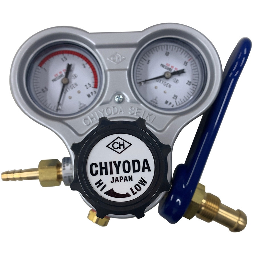 スタウト 安全器内蔵型(スパナN式) 酸素用調整器 千代田精機 スパナN式