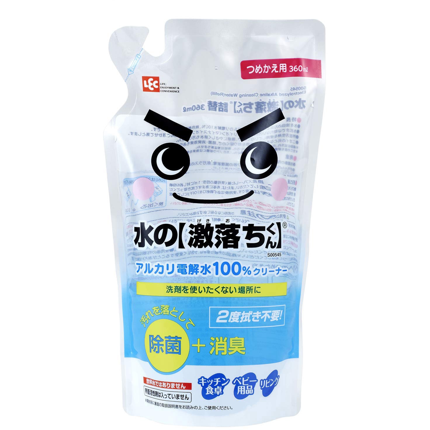 S 水の激落ちくん レック Lec アルカリ性 商品タイプ 詰め替え 容量 300ml S 1個 360ml 通販モノタロウ